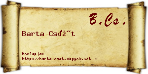 Barta Csát névjegykártya